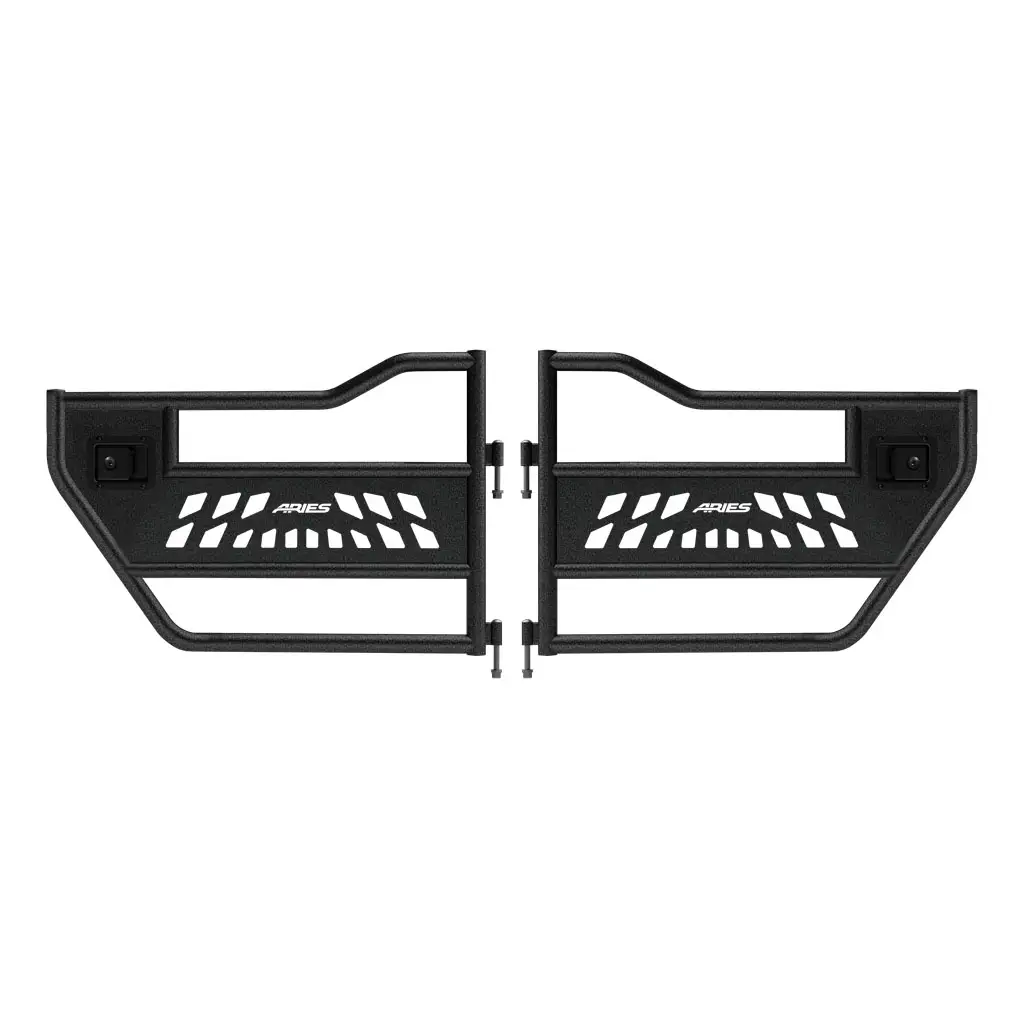 Jeep Wrangler JK Aluminum Rear Tube Doors SKU #25009 by ARIES