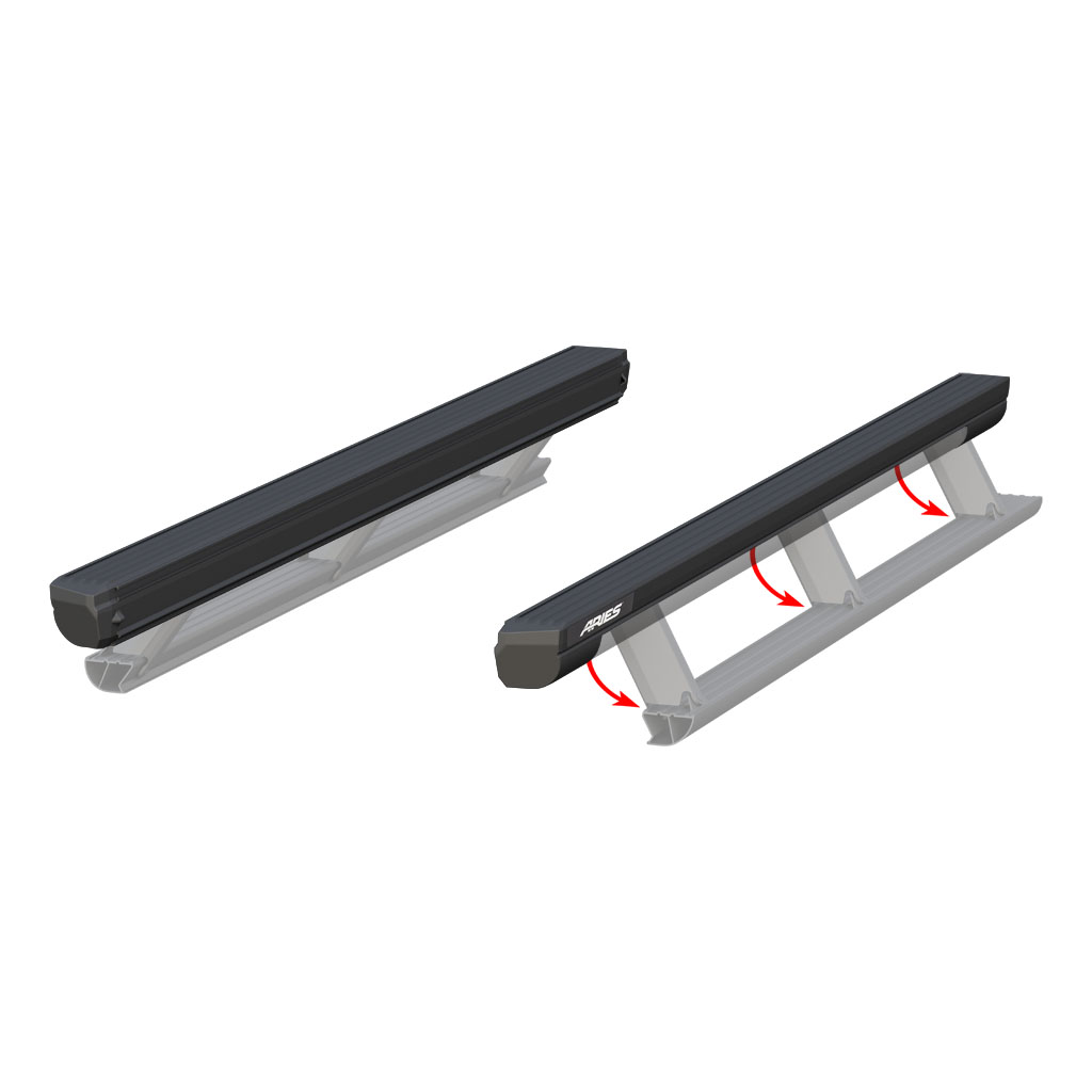 ActionTrac 87.6" Powered Running Boards (No Brackets)